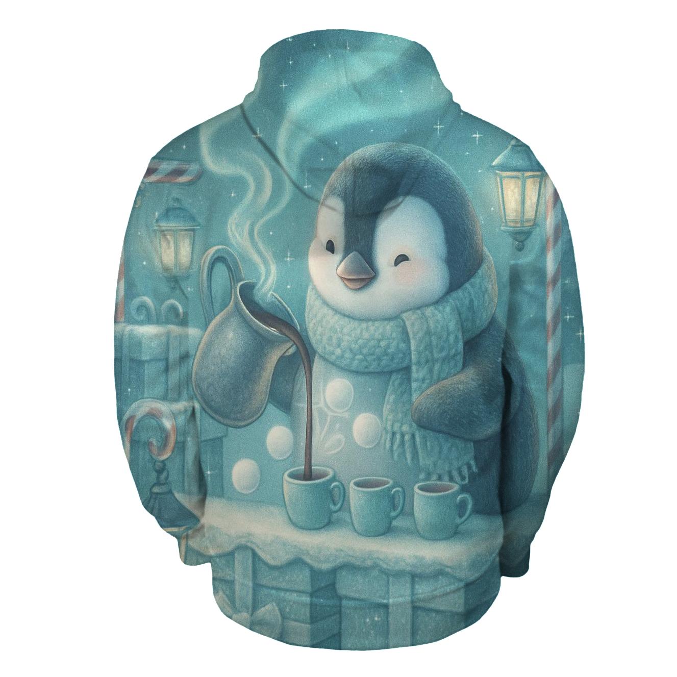 Penguin Cocoa Bar Under Northern Lights lightweight hoodies