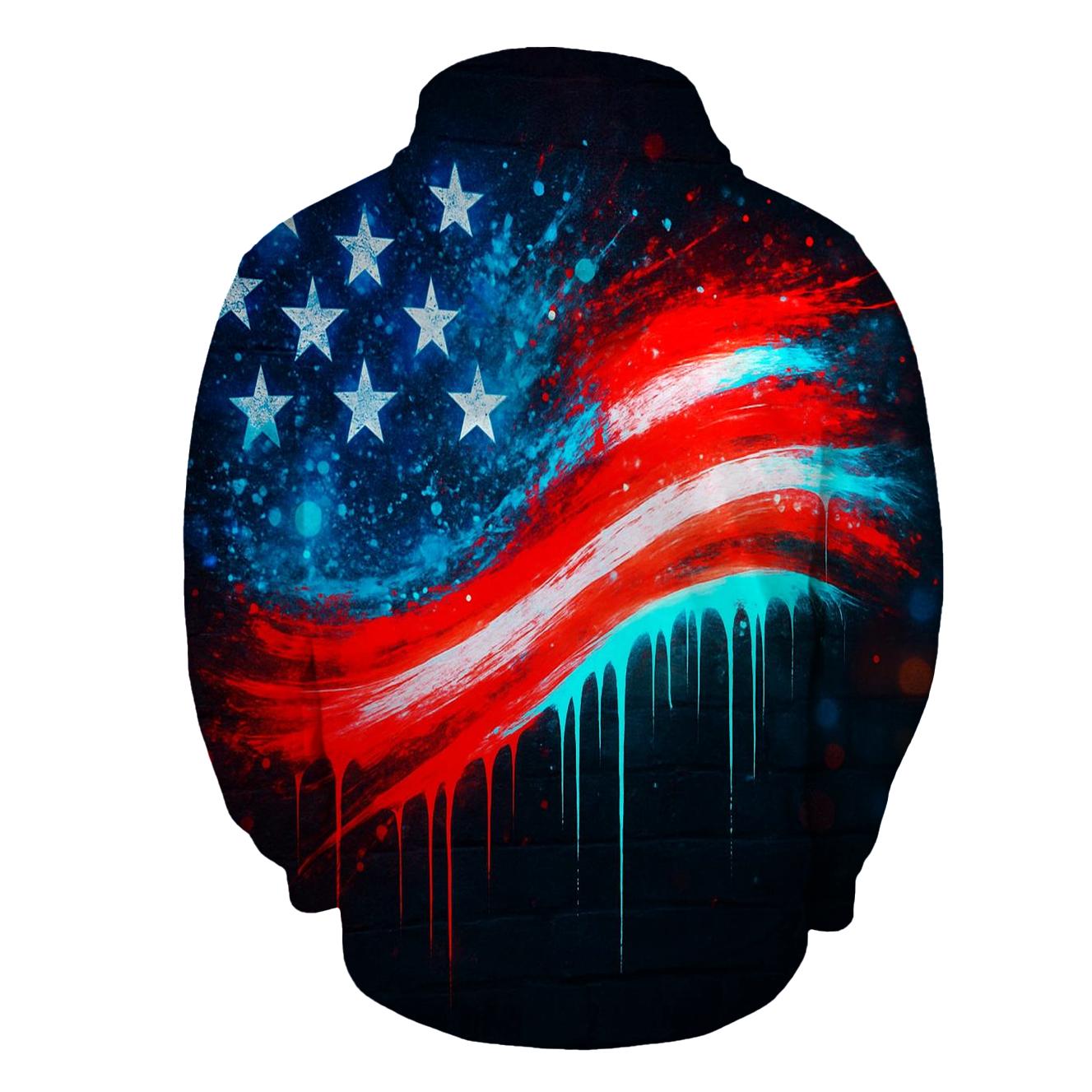 Neon Alley Starburst Flag hoodie trends