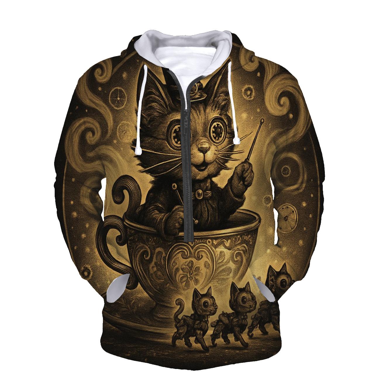 Clockwork Teacup Cat Parade hoodies fashion
