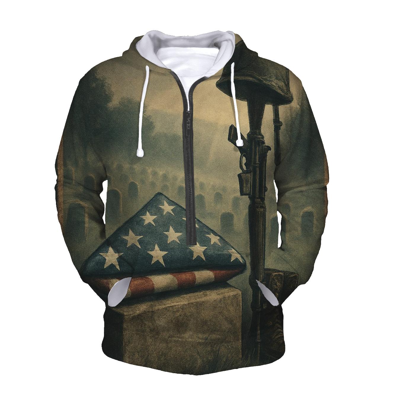 Memorial Fold Under Quiet Skies pullover hoodies