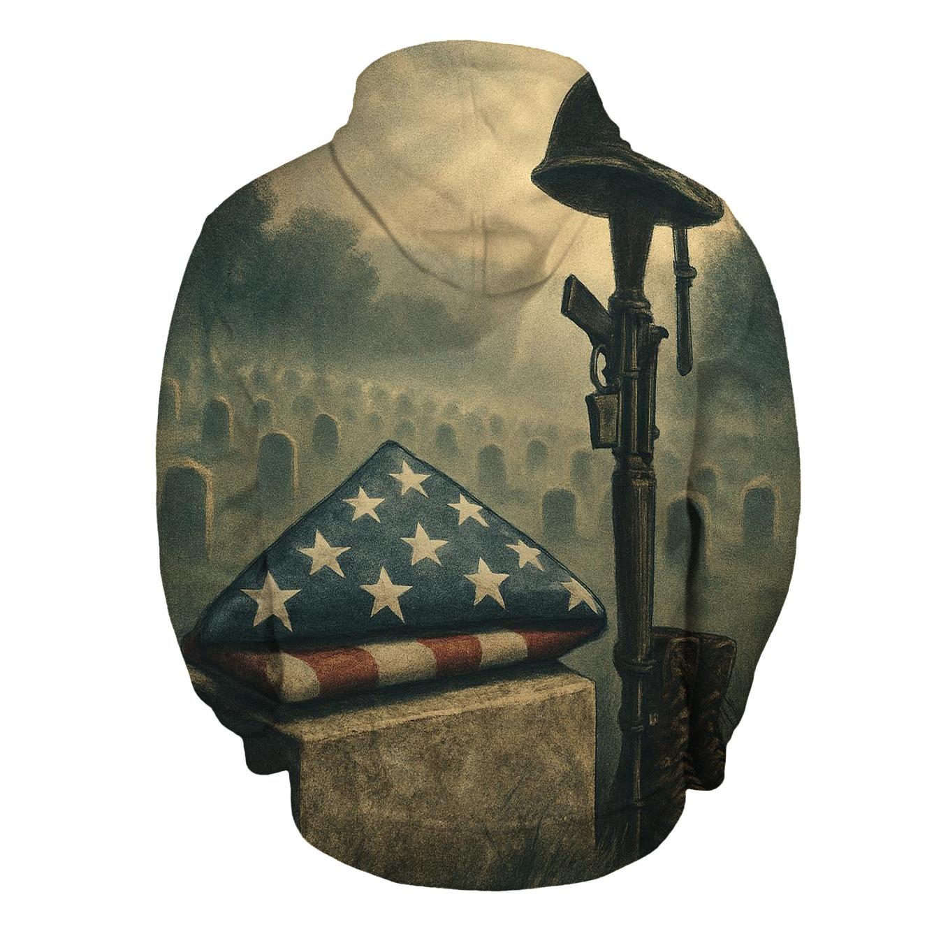 Memorial Fold Under Quiet Skies pullover hoodies