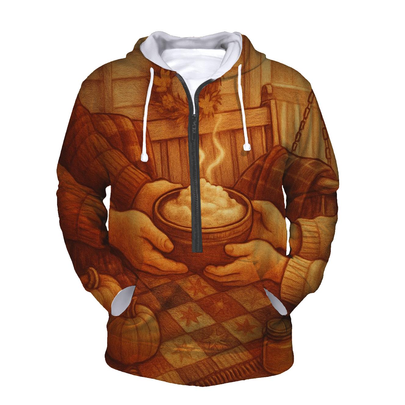 Harvest Quilt Porch Gathering zip-up hoodies