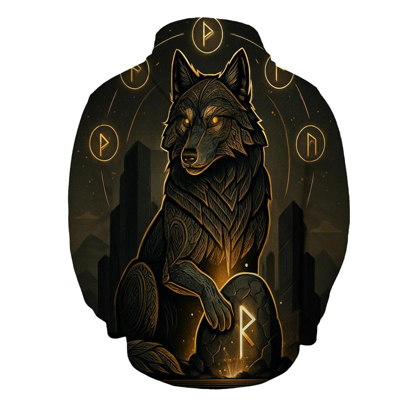 Runic Stoneheart Guardian zip-up hoodies