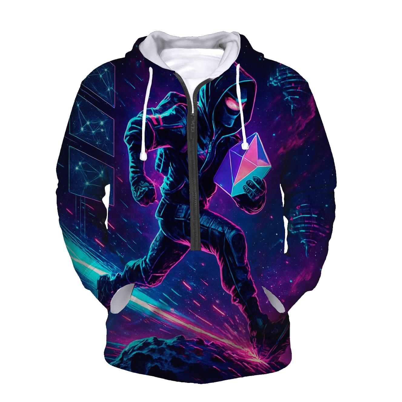 Neon Comet Courier Run hoodie designs