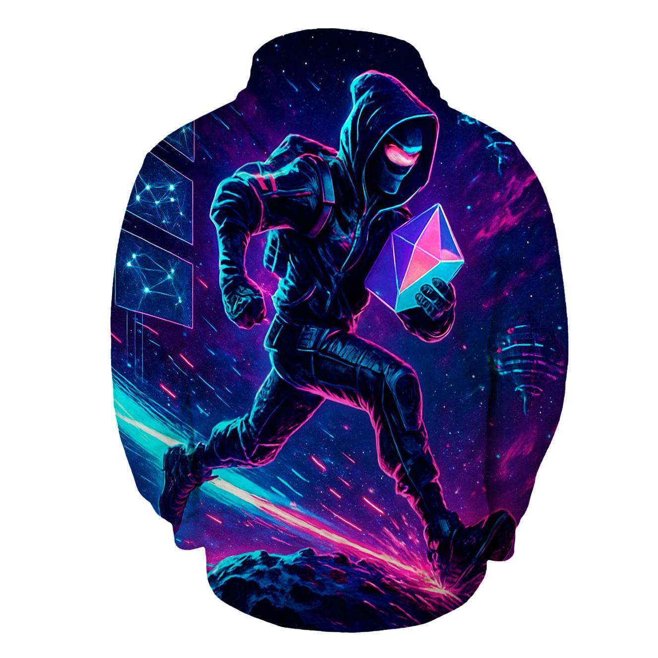 Neon Comet Courier Run hoodie designs