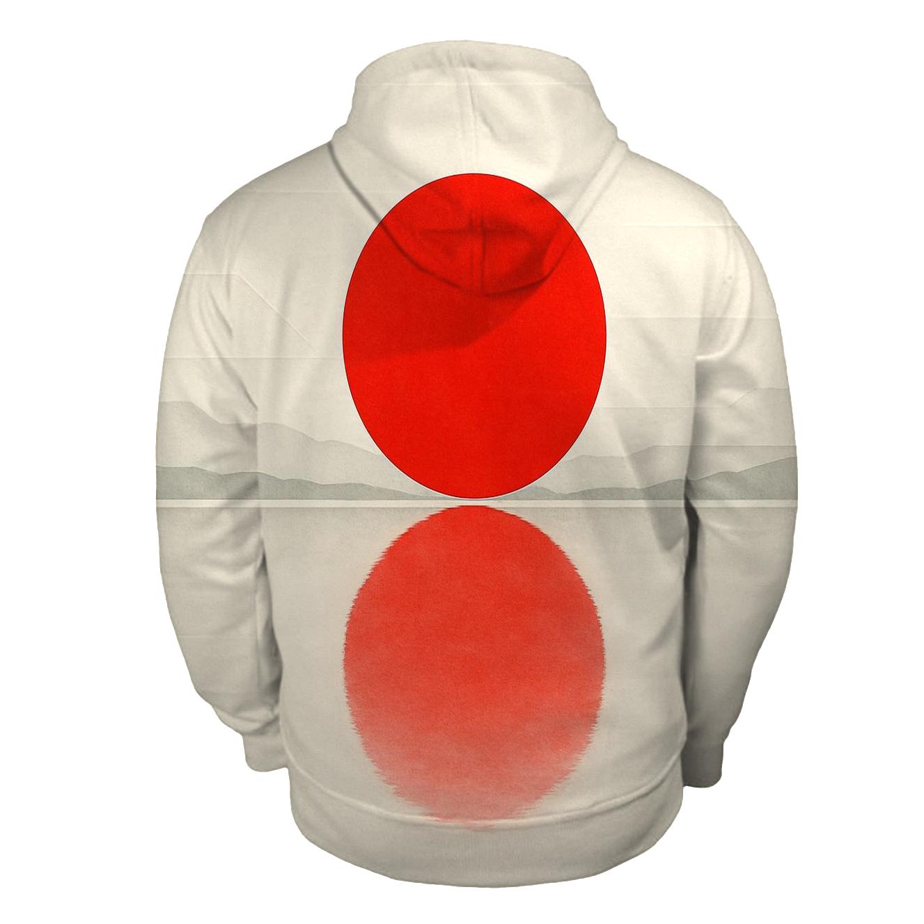 Japan Minimal Sun Geometry hoodie styles