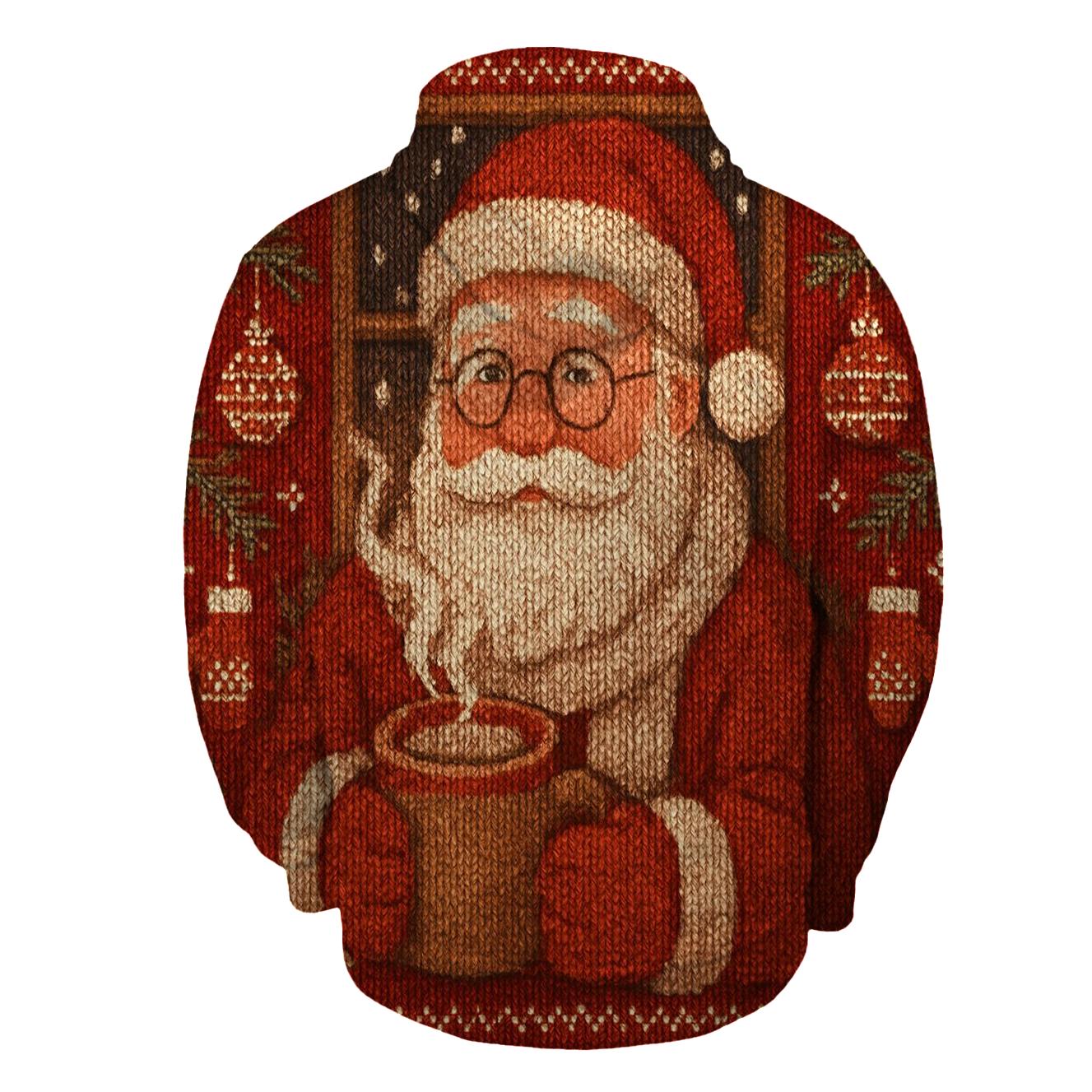 Knitted Pattern Santa Cocoa Cabin hoodie trends
