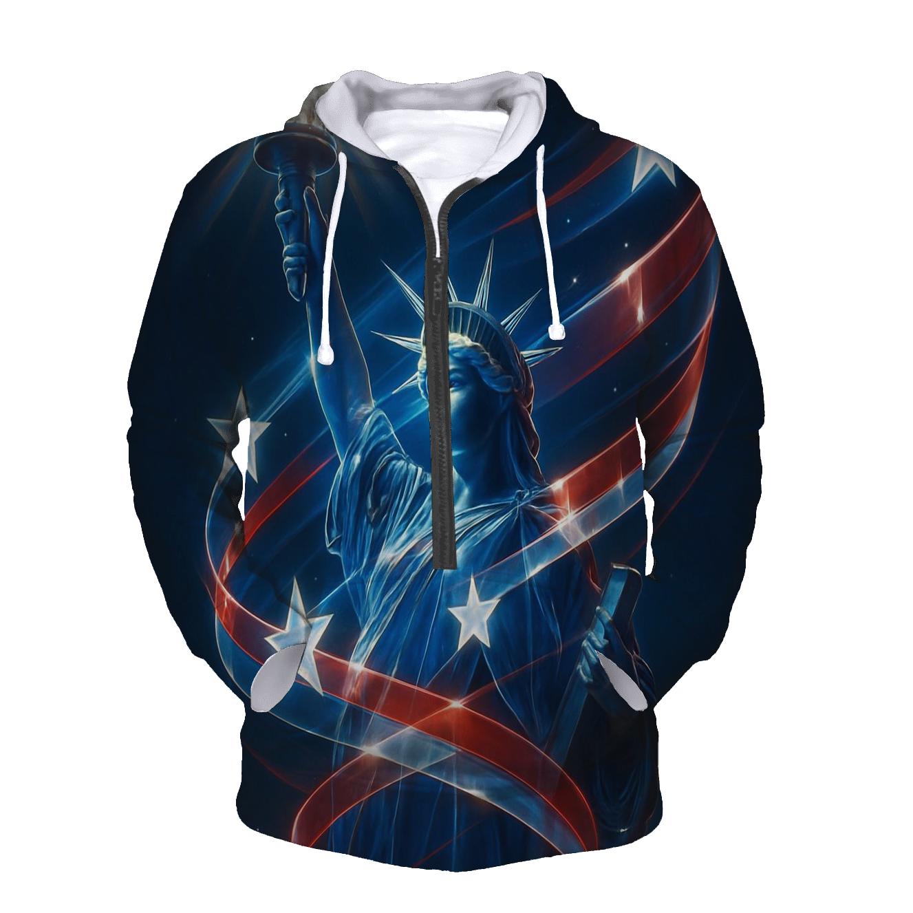 Liberty Torch Prism Radiance custom hoodies