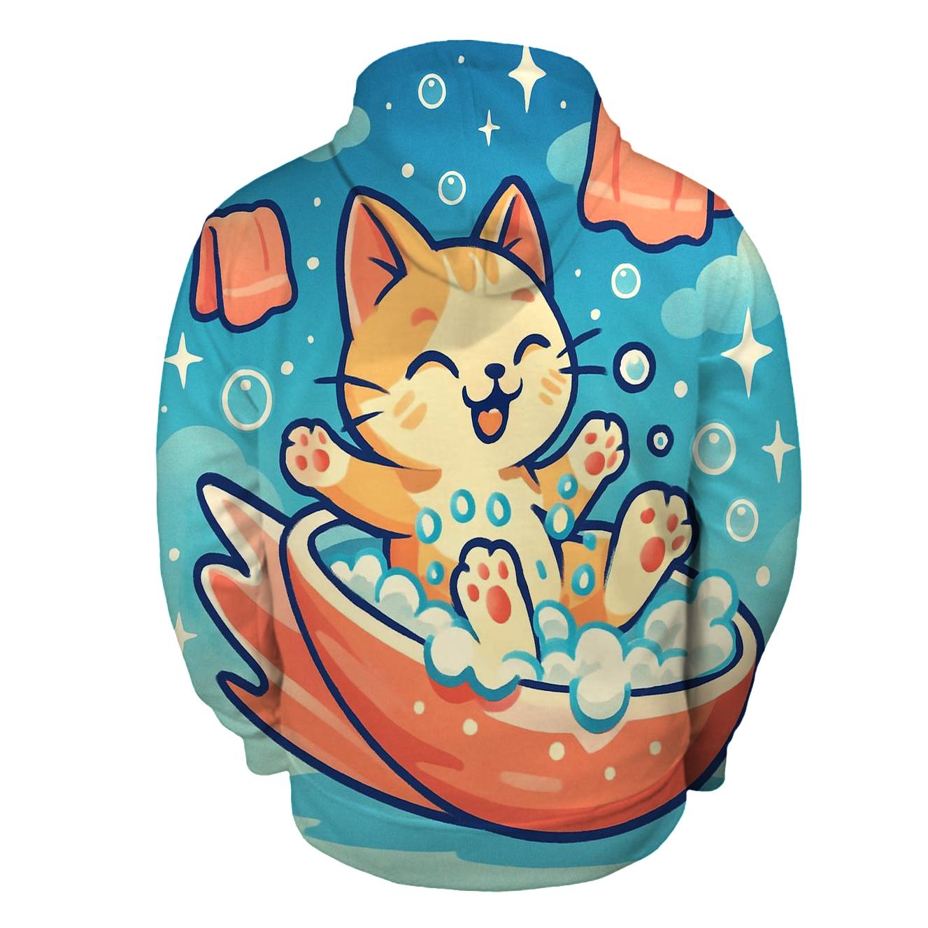 Bubble Comet Bath Time custom hoodies