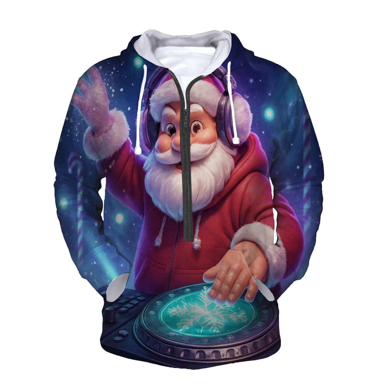 Santa DJ Blizzard Drop embroidered hoodies