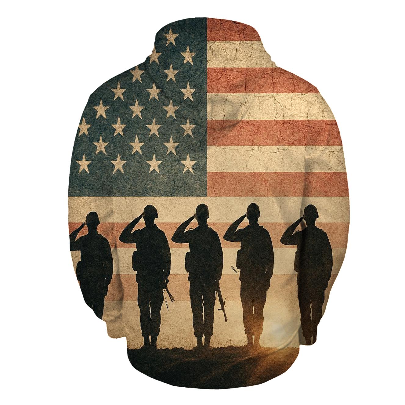 Vintage Battlefield Silhouette Salute heavyweight hoodies