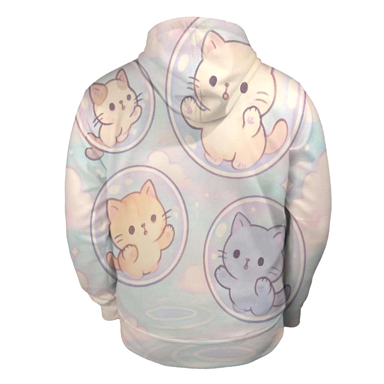 Pastel Bubble Bath Kittens Dream hoodie designs