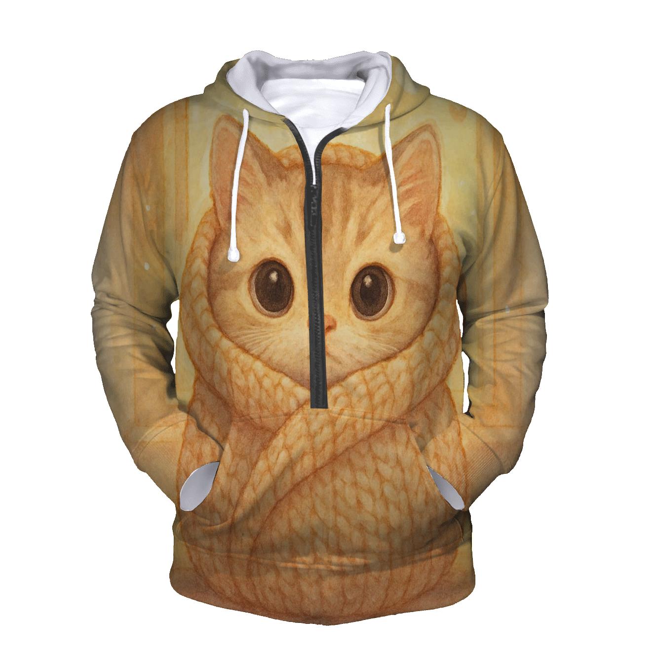 Sunrise Blanket Burrito Kitten designer hoodies