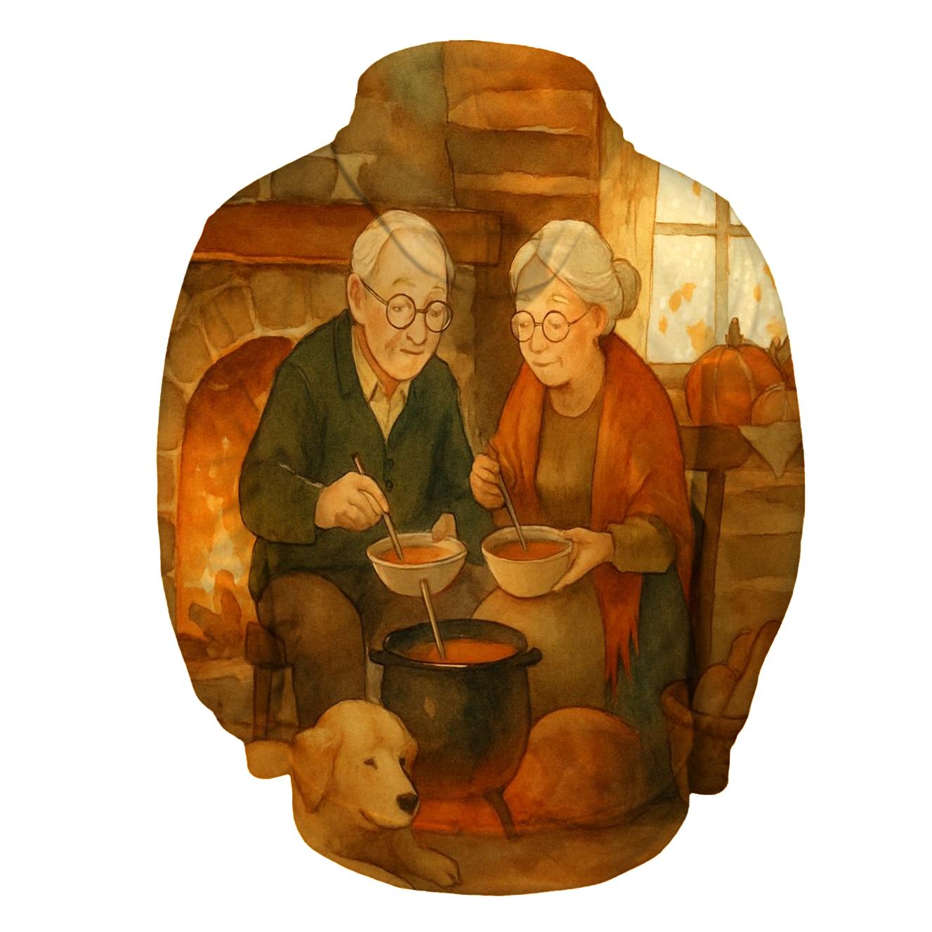 Cozy Cabin Soup And Stories premium hoodies