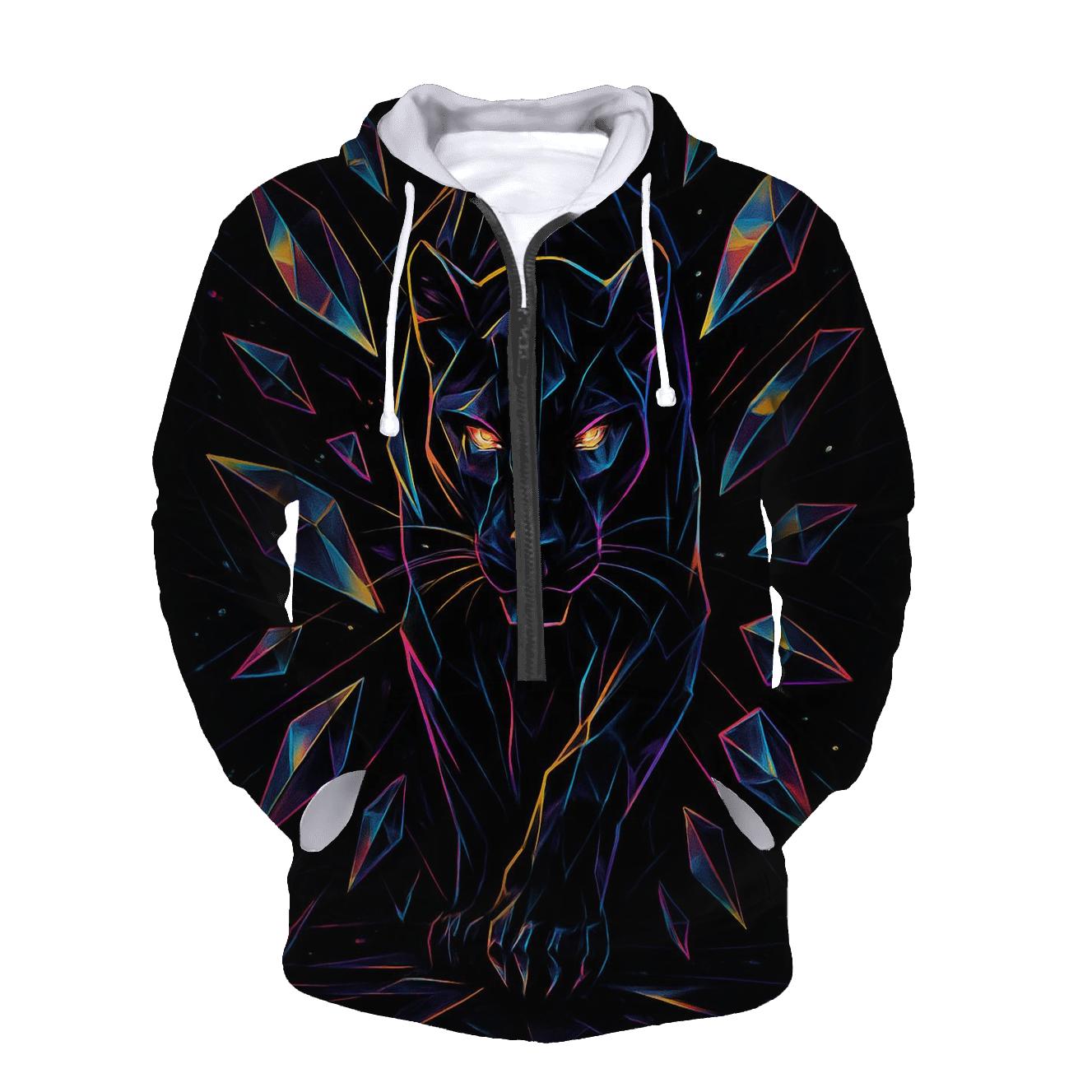 Shattered Prism Panther Cat hoodie trends