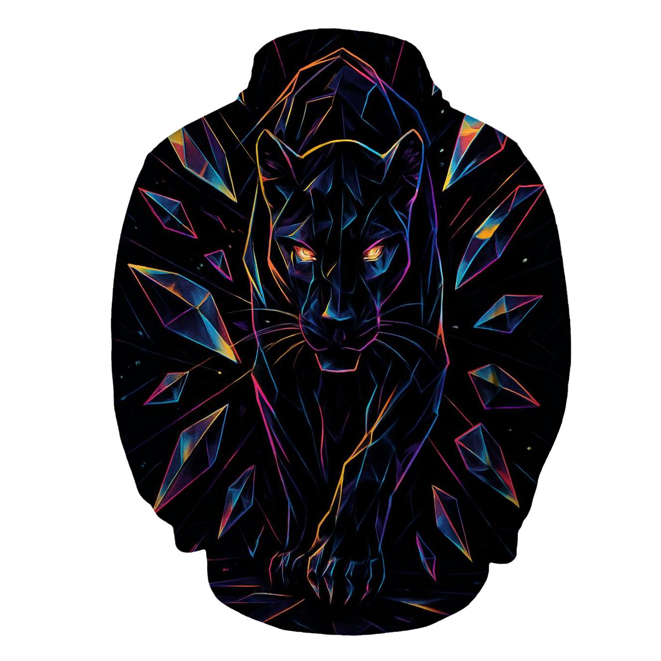 Shattered Prism Panther Cat hoodie trends