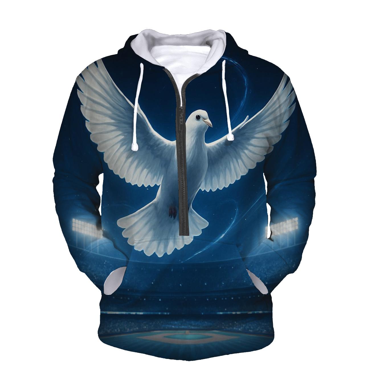 Stadium Dove Over Victory Lights embroidered hoodies