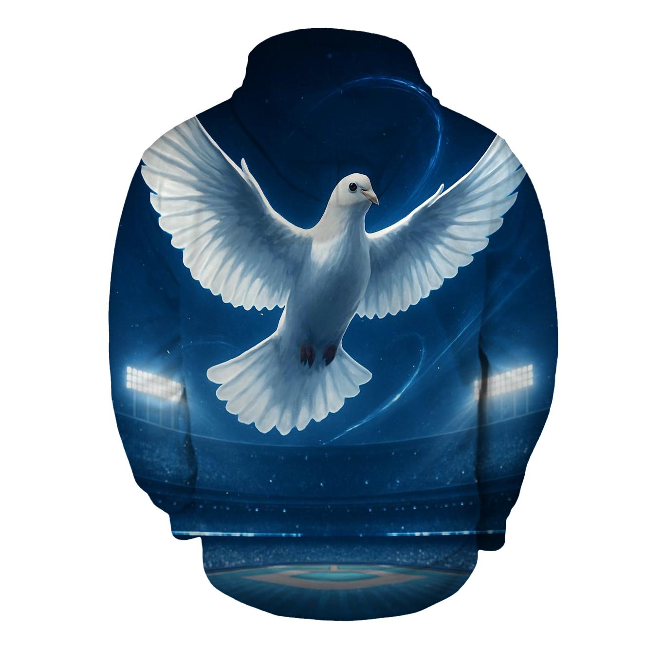 Stadium Dove Over Victory Lights embroidered hoodies