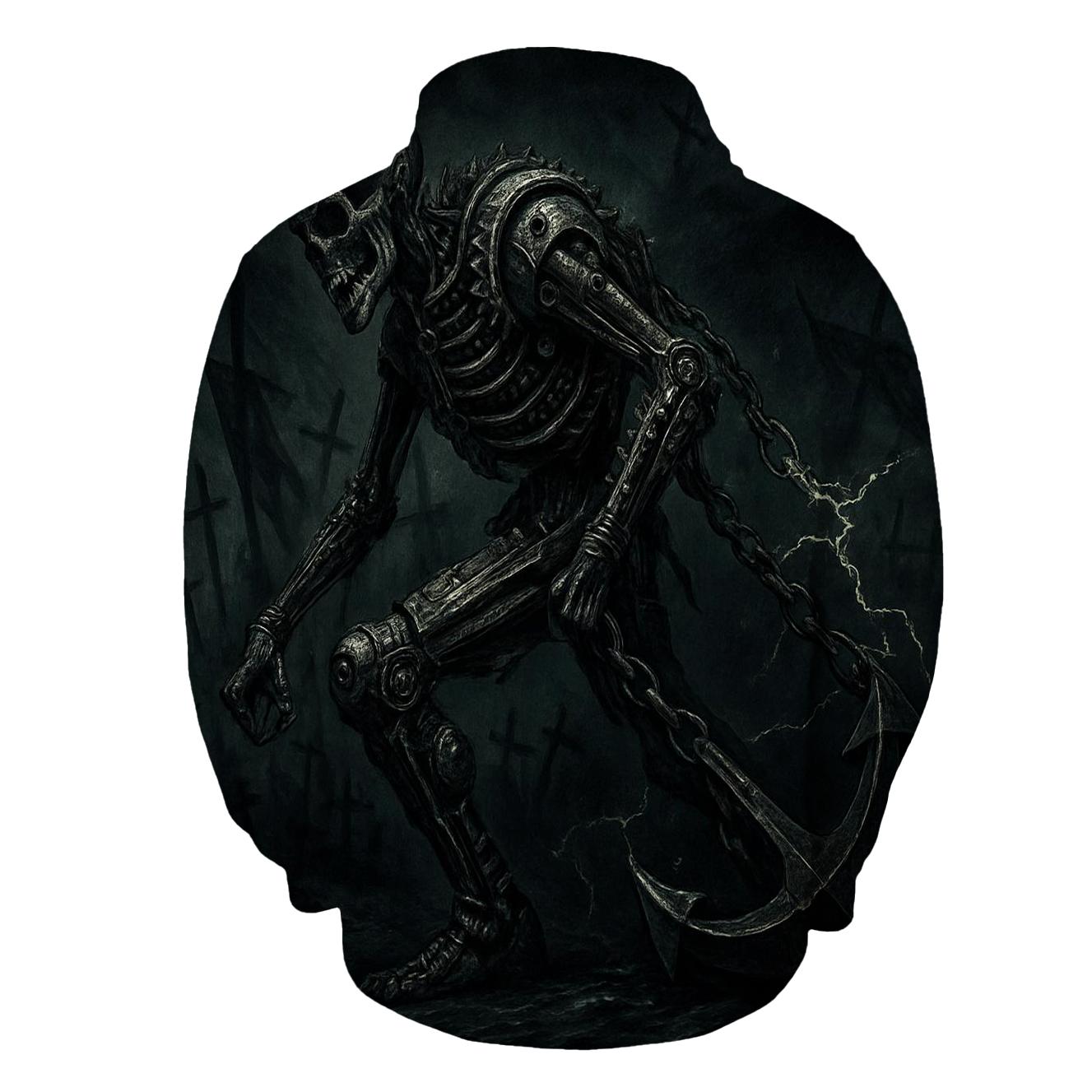Chained Skeleton Juggernaut heavyweight hoodies