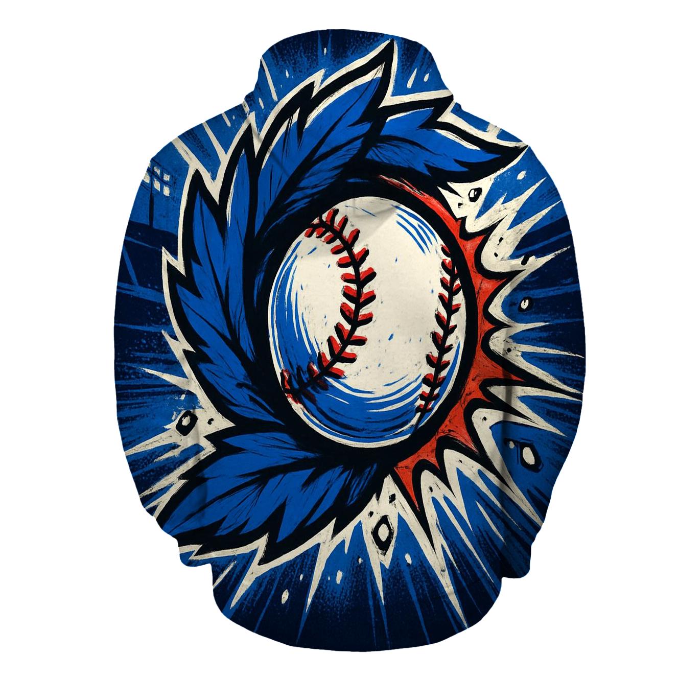 Rally Burst Blue Jays Feather Impact designer hoodies