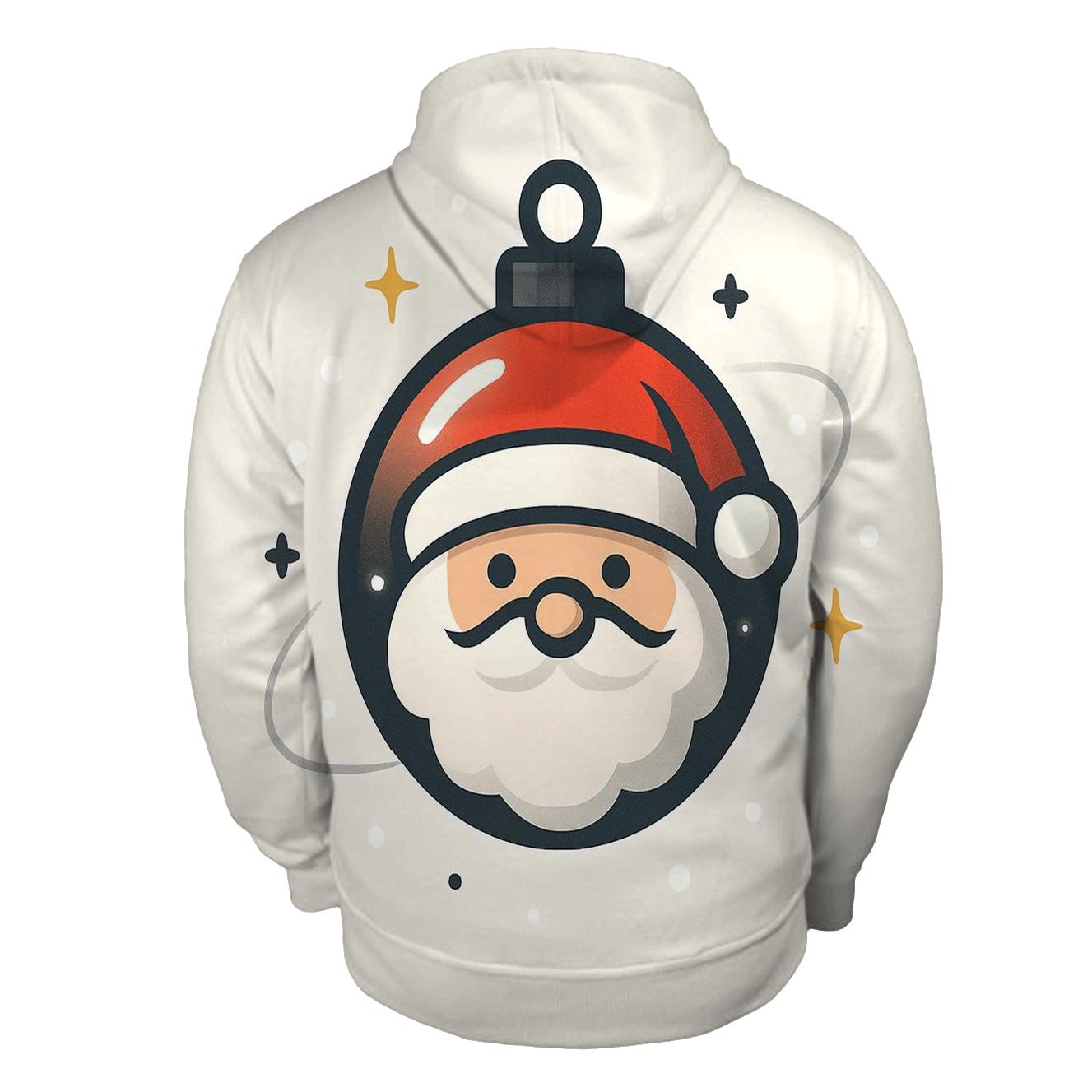 Minimal Santa Orbital Ornament heavyweight hoodies