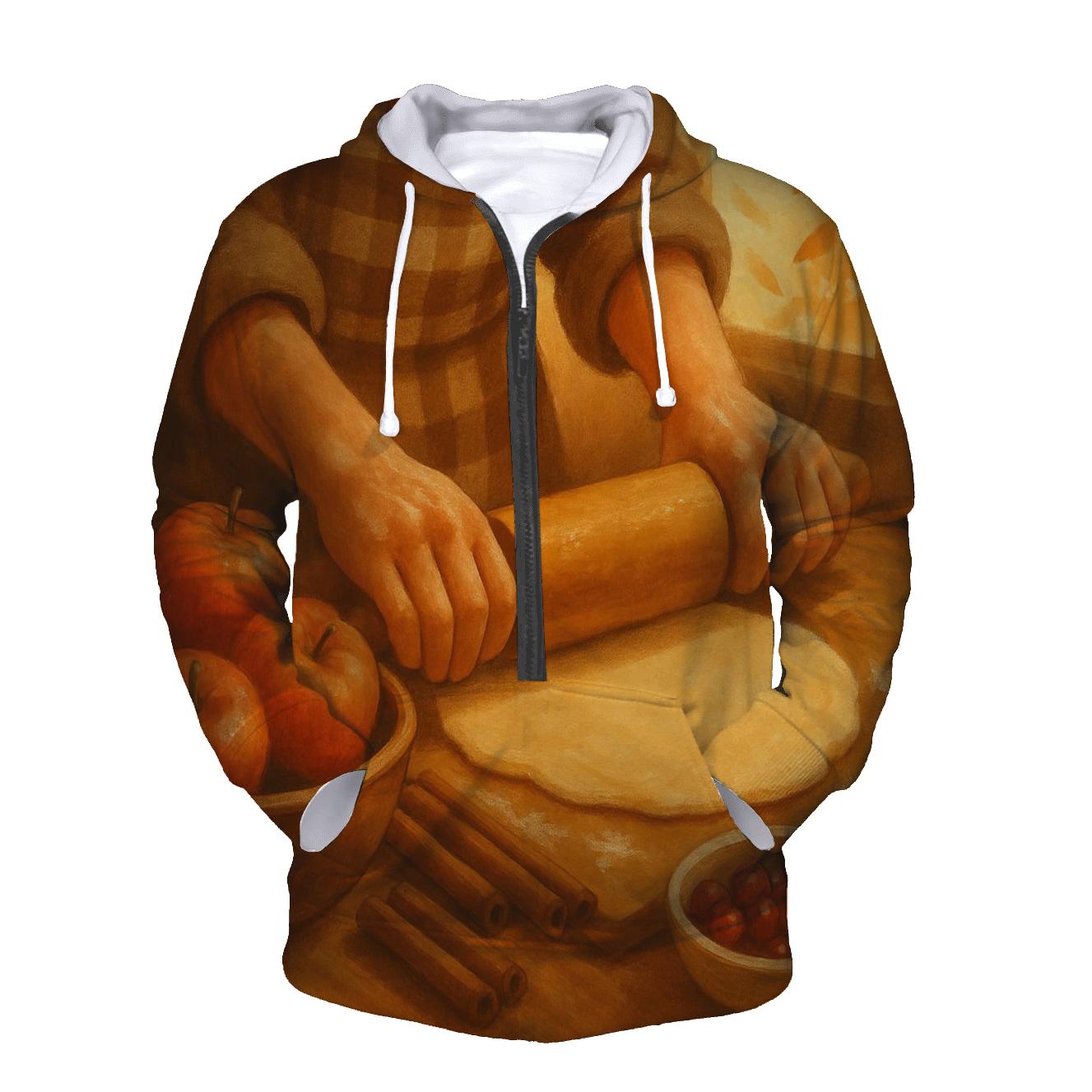 Grandma Hands Rolling Pie Dough designer hoodies