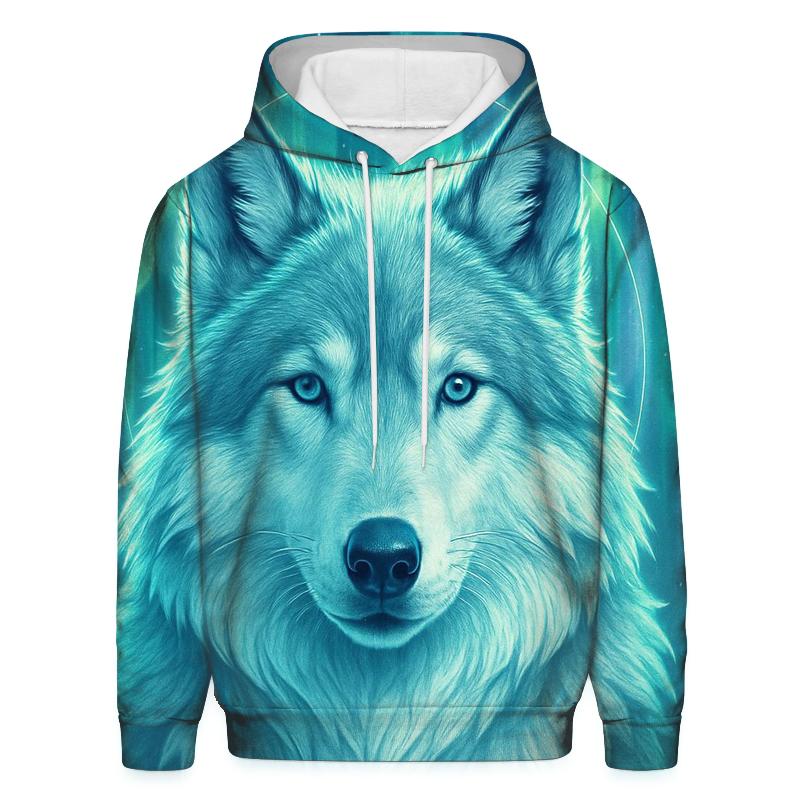 Aurora Sentinel Wolf hoodies fashion