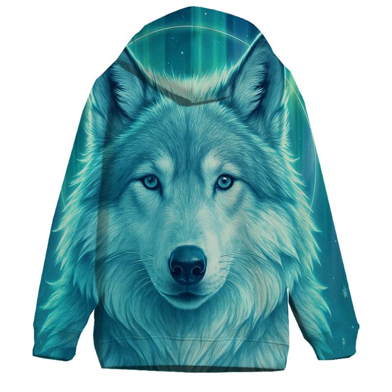 Aurora Sentinel Wolf hoodies fashion