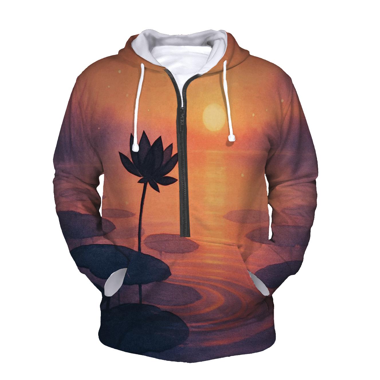 Lotus Pond Last Light hoodie designs