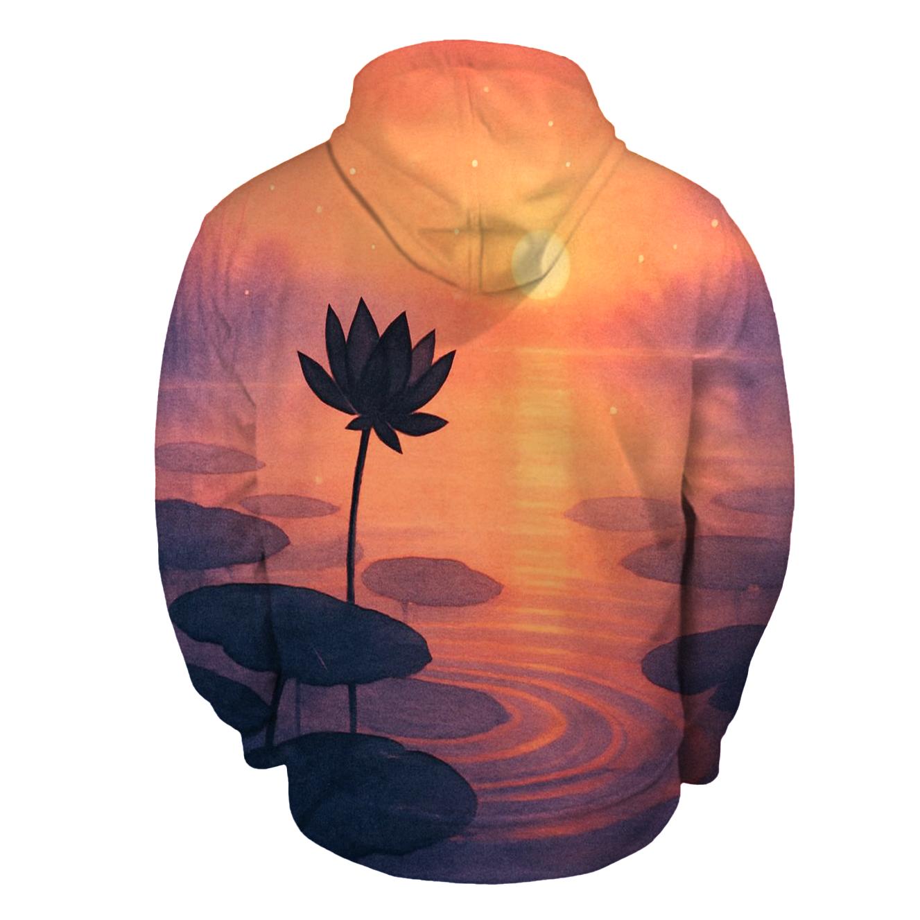 Lotus Pond Last Light hoodie designs