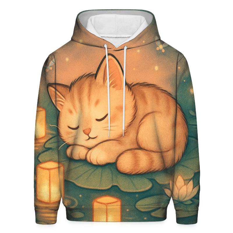 Lantern Pond Lotus Nap custom hoodies