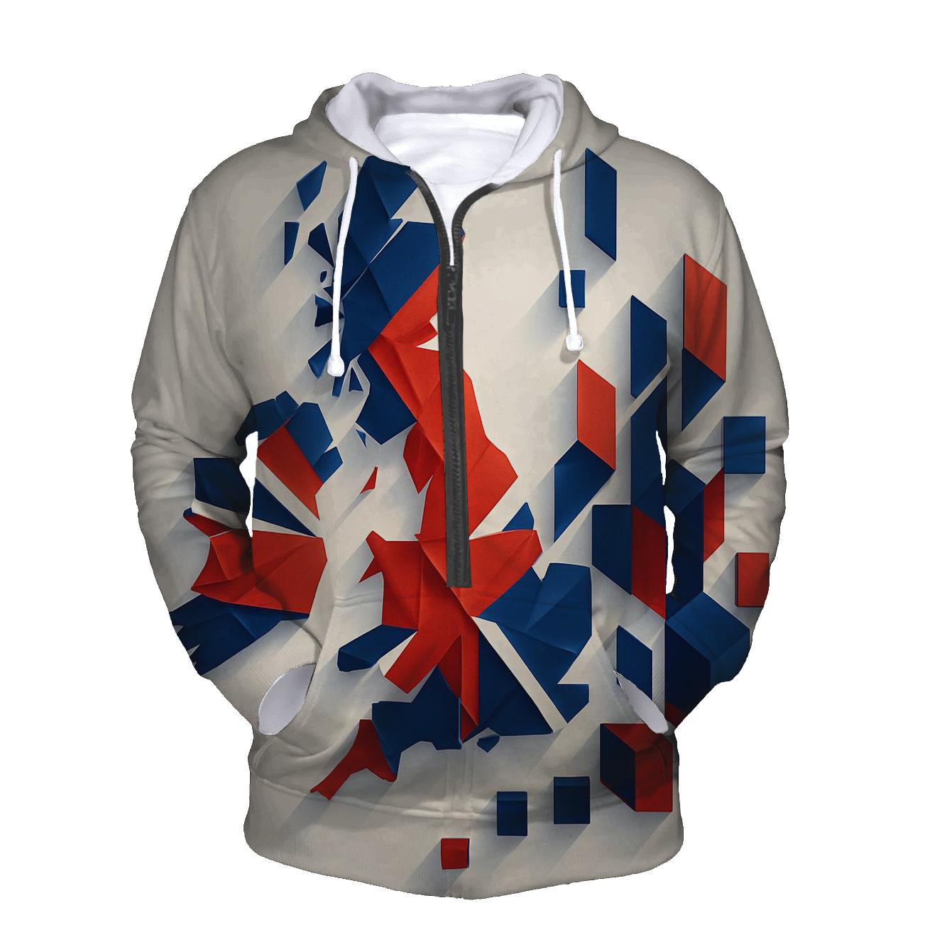United Kingdom Geometric City Fusion graphic hoodies