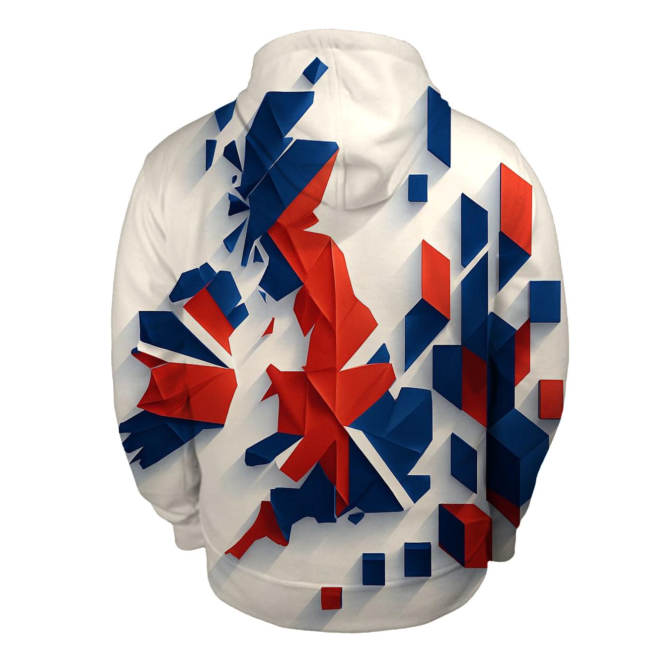 United Kingdom Geometric City Fusion graphic hoodies