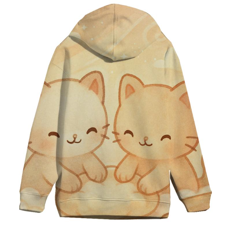 Cloud Bakery Cinnamon Paws zip-up hoodies