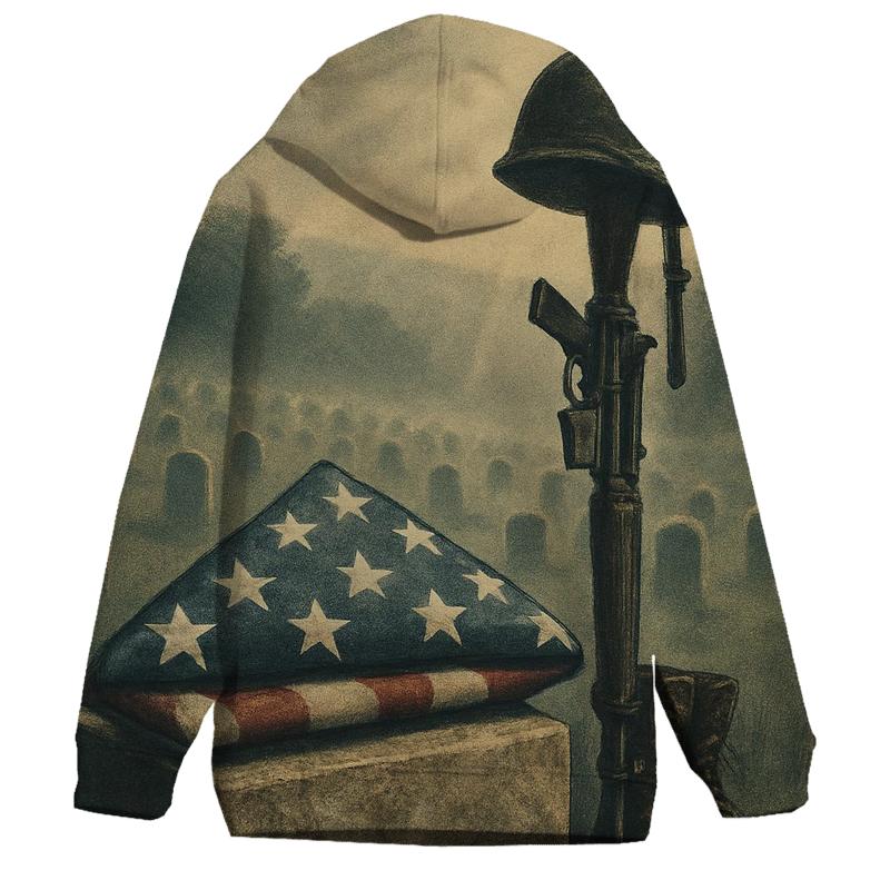 Memorial Fold Under Quiet Skies lightweight hoodies