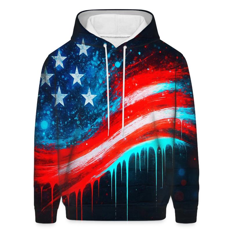 Neon Alley Starburst Flag hoodie trends