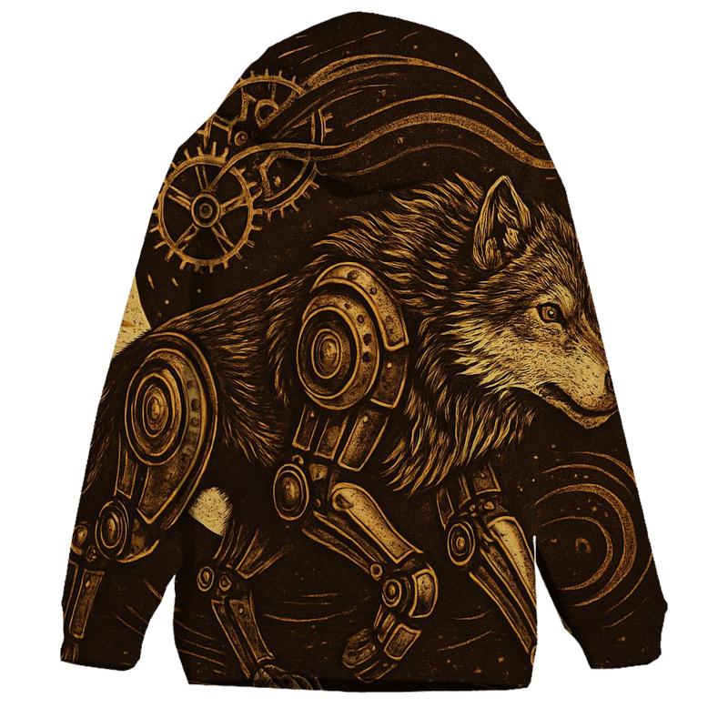 Clockwork Lunar Tracker zip-up hoodies