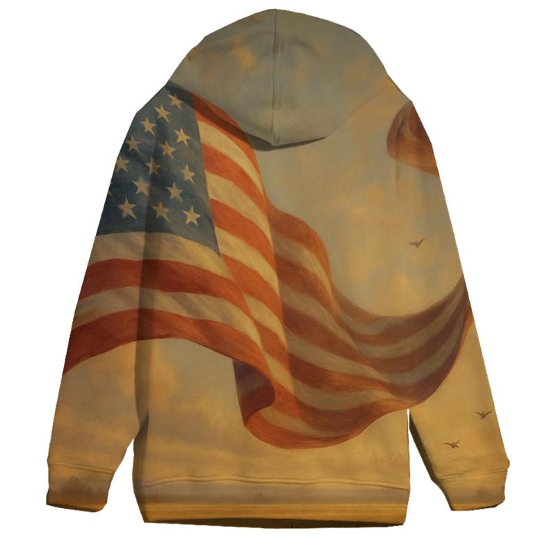 Prairie Sky Ribbon Banner lightweight hoodies