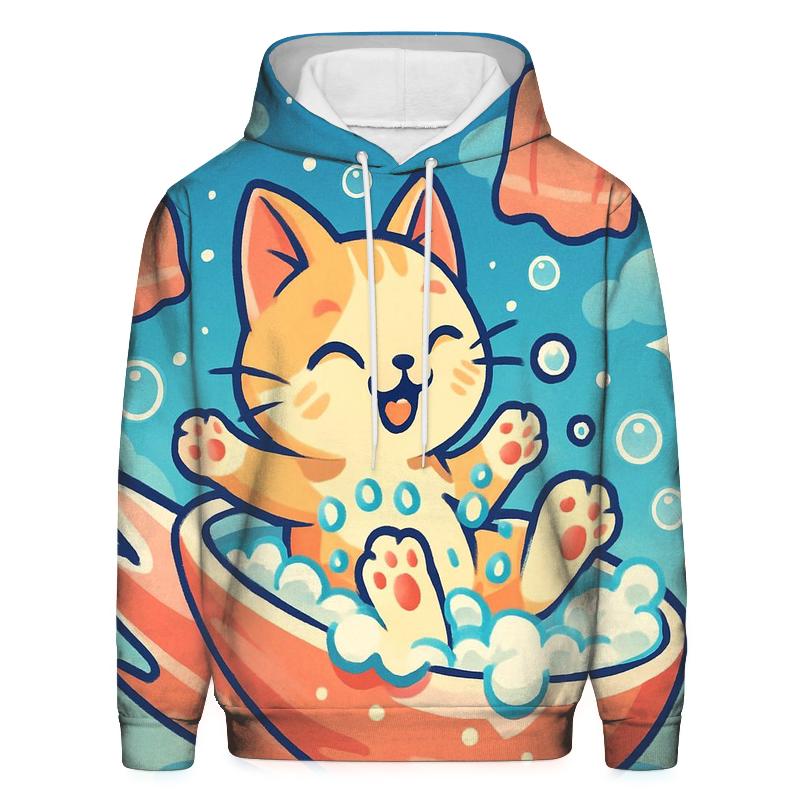 Bubble Comet Bath Time zip-up hoodies