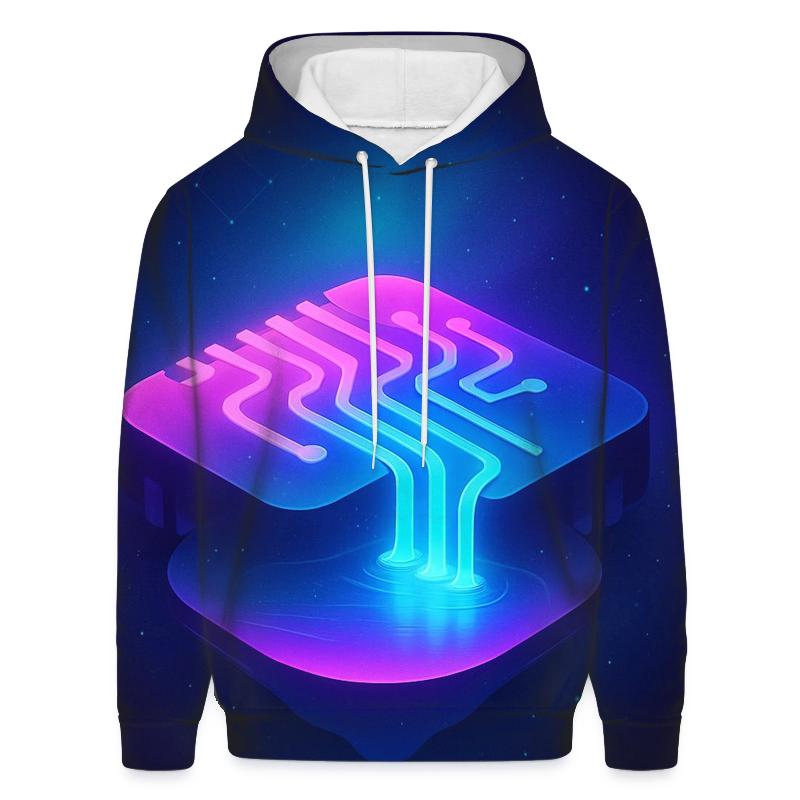 Aurora Circuit Lagoon custom hoodies
