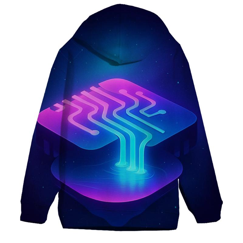 Aurora Circuit Lagoon custom hoodies