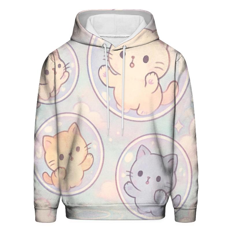 Pastel Bubble Bath Kittens Dream designer hoodies