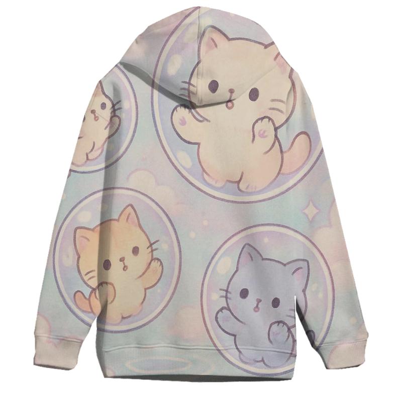 Pastel Bubble Bath Kittens Dream designer hoodies