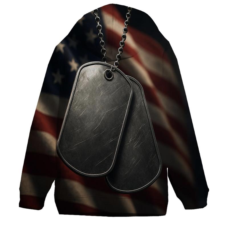 Dog Tags In The Flaglight hoodie trends