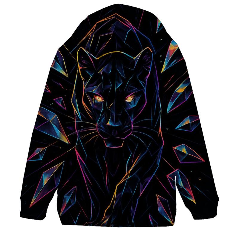 Shattered Prism Panther Cat lightweight hoodies