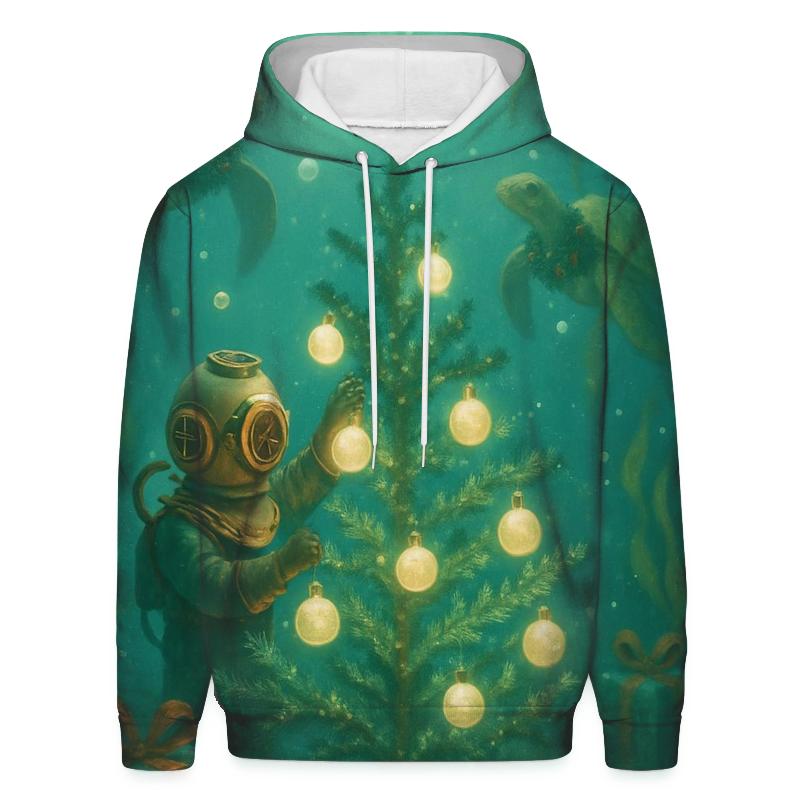 Christmas Tree Deep Sea Diver premium hoodies
