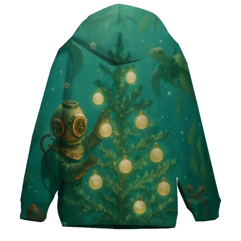 Christmas Tree Deep Sea Diver premium hoodies