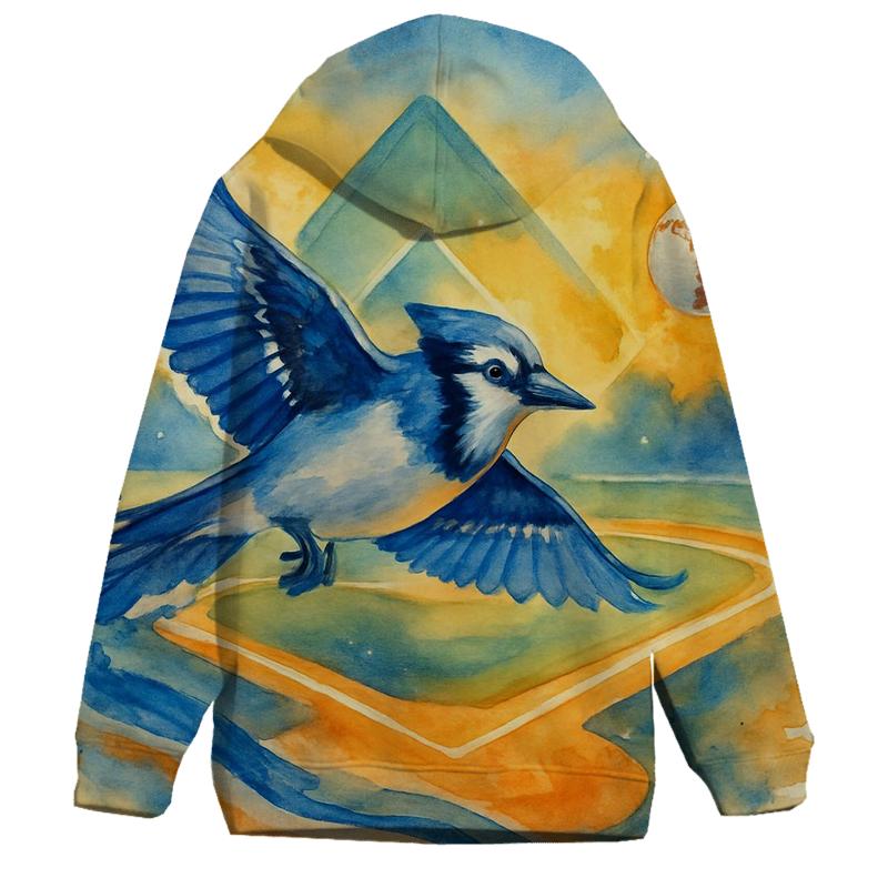 Blue Jays Sunset Glide Over The Bases hoodie designs