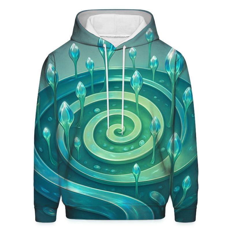 Liquid Quartz Spiral Garden hoodie trends