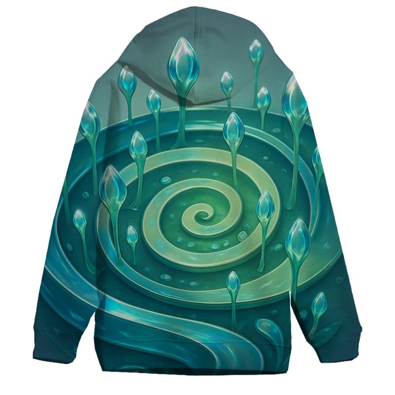 Liquid Quartz Spiral Garden hoodie trends